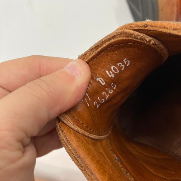 Allen Edmond 11 cognac leather McTavish Oxfords - Picture 8 of 9